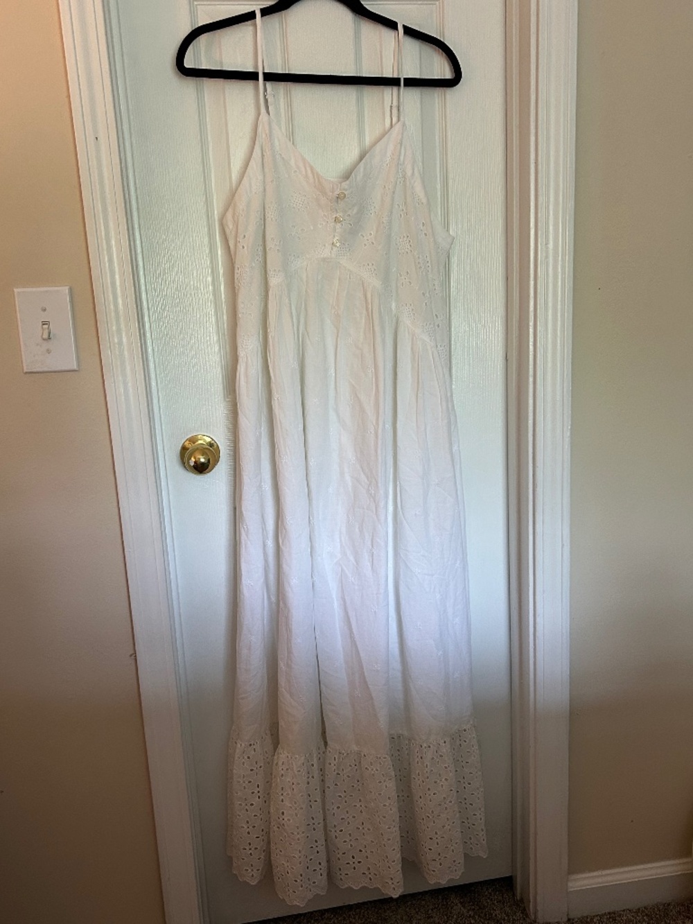 Universal Thread White Eyelet Midi Dress XL